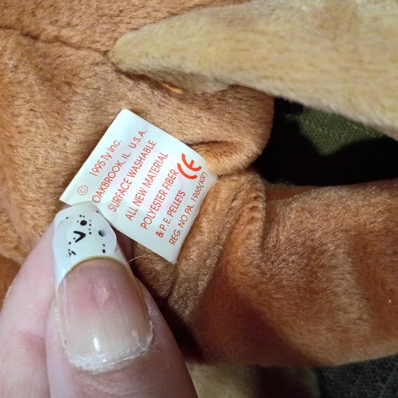 Ty Beanie Babies Bongo the Monkey Plush Toy with Brown Tail  Ty Brown and Tan Plush Monkey Bongo The Monkey
